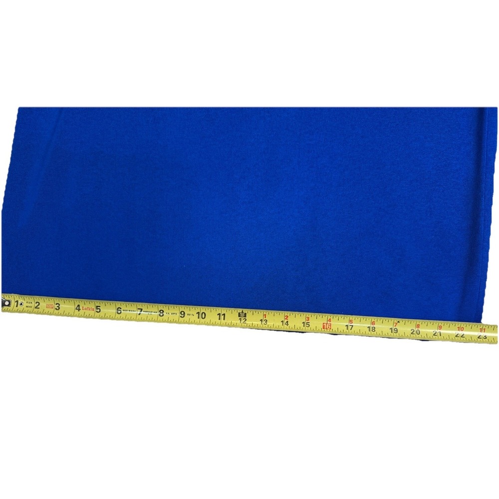 Exclusively Misook Skirt Womens Petite Large Blue Knit Pull On Elastic Waist - Picture 6 of 6